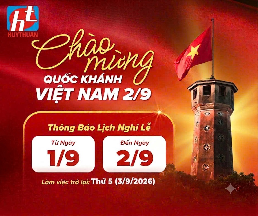 THÔNG BÁO LỊCH NGHỈ LỄ QUỐC KHÁNH 2/9 NĂM 2026