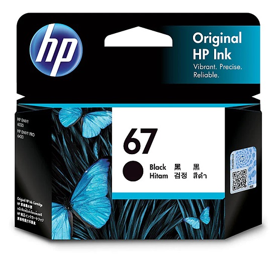 HP 67 Black Original Ink Cartridge (3YM56AA)