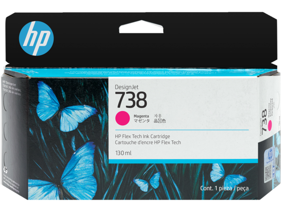 Mực in HP 738 Magenta 130ml (498N6A) – Mực in chính hãng cho máy in HP DesignJet