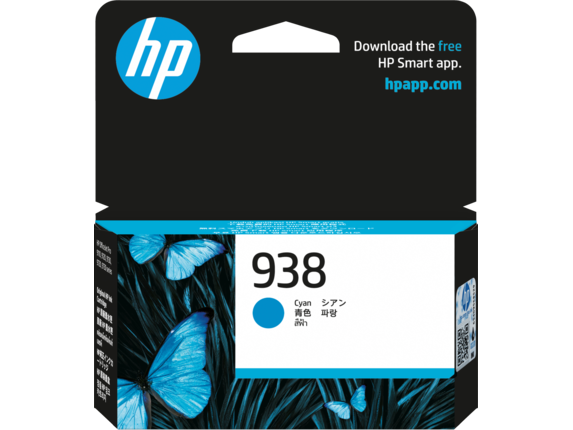 Mực in HP 938C Cyan Original Ink Cartridge (4S6X5PA)