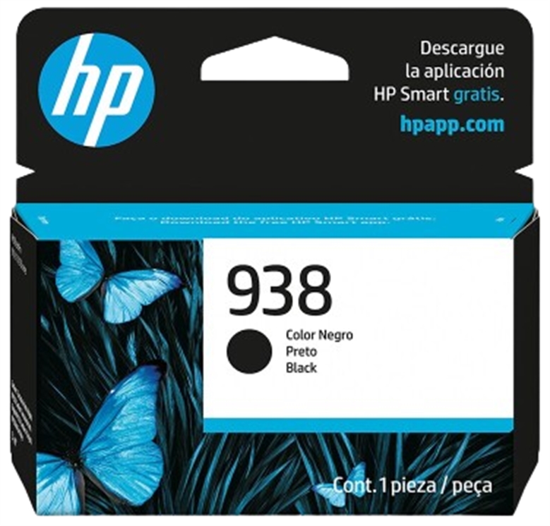 Mực in HP 938Bk Black Original Ink Cartridge (4S6X8PA)