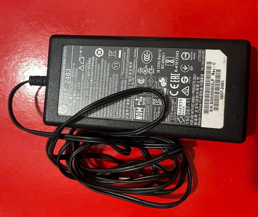 Adapter Nguồn HP ScanJet Pro 3000 S4 – Mã HP 0957-2483, 24V 1.5A, Chính Hãng