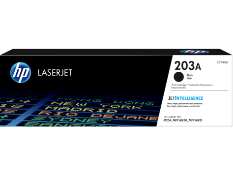HP 203A Black Original LaserJet Toner Cartridge (CF540A)