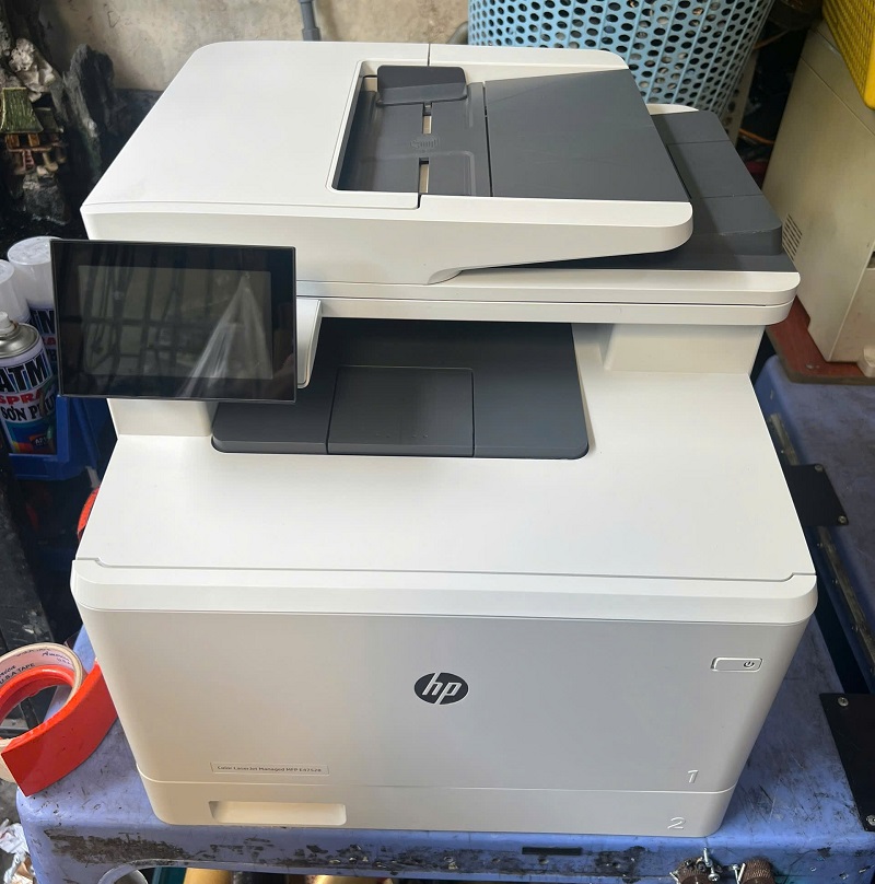 Máy in đa chức năng màu HP Color LaserJet Managed MFP E47528f (3QA75A) – Cũ