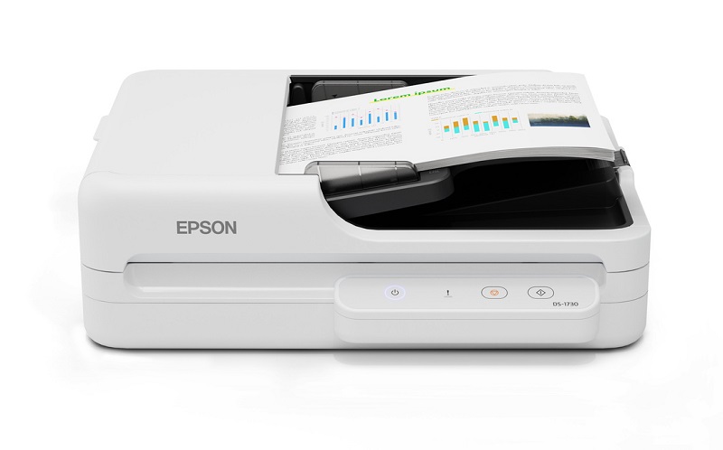 Máy scan Epson WorkForce DS-1730 A4, mặt kính phẳng, ADF 60 tờ, scan hai mặt (B11B273504)