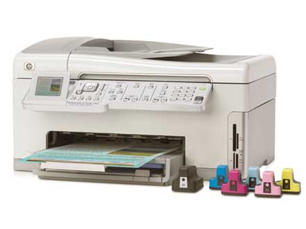 Máy in HP Photosmart C6180, In, Scan, Copy, Fax, In phun màu