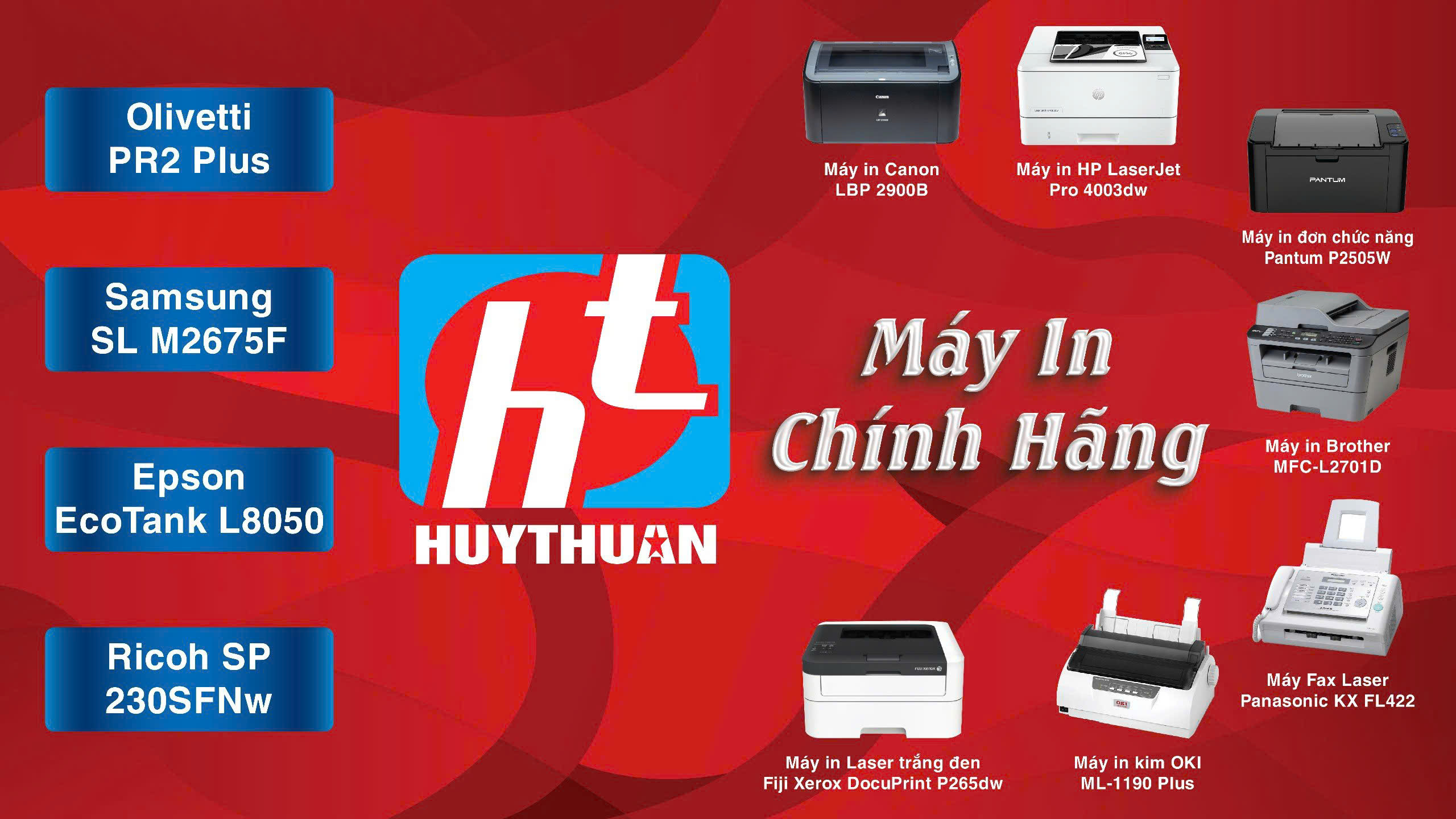 Cty Mực In Huy Thuận,Phân phối máy in chính hãng có cấp COCQ