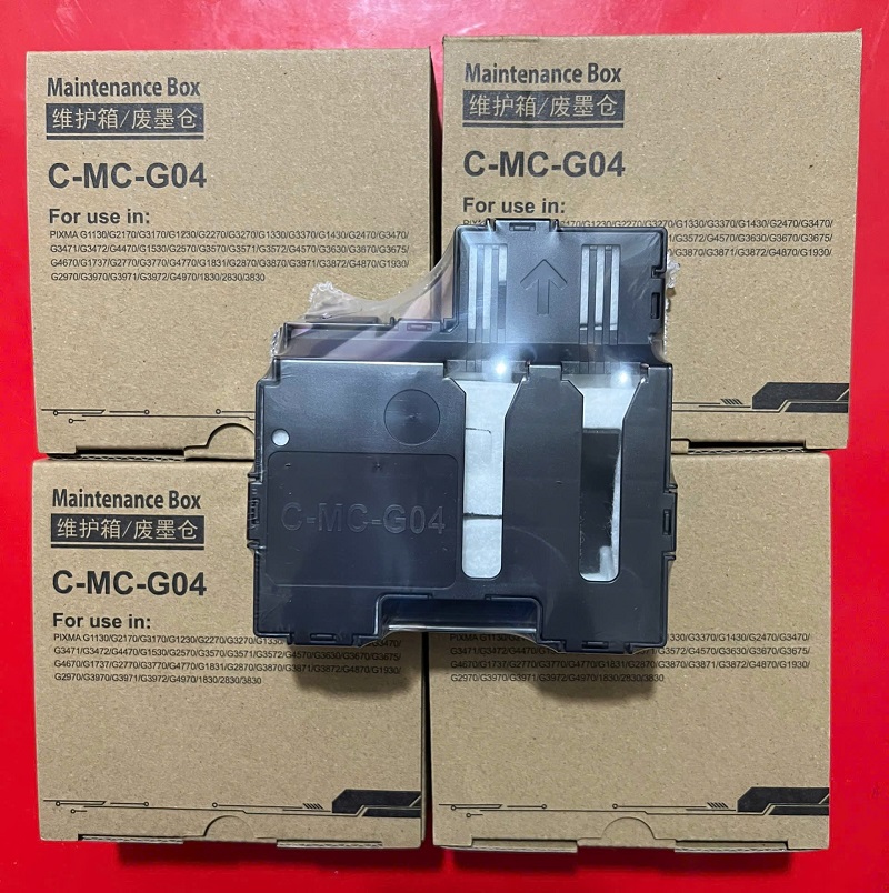 Hộp mực thải Canon MC-G04 Maintenance Cartridge – Linh kiện chính hãng, dùng cho G1130 / G1230 / G1430 / G1530 / G1730 / G1830 / G1930 / G2170 / G2270 / G2470 / G2570 / G2770