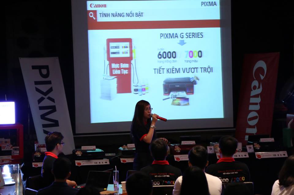 Những hình ảnh Canon giới thiệu dòng máy in mới tiếp mực ngoài G Series