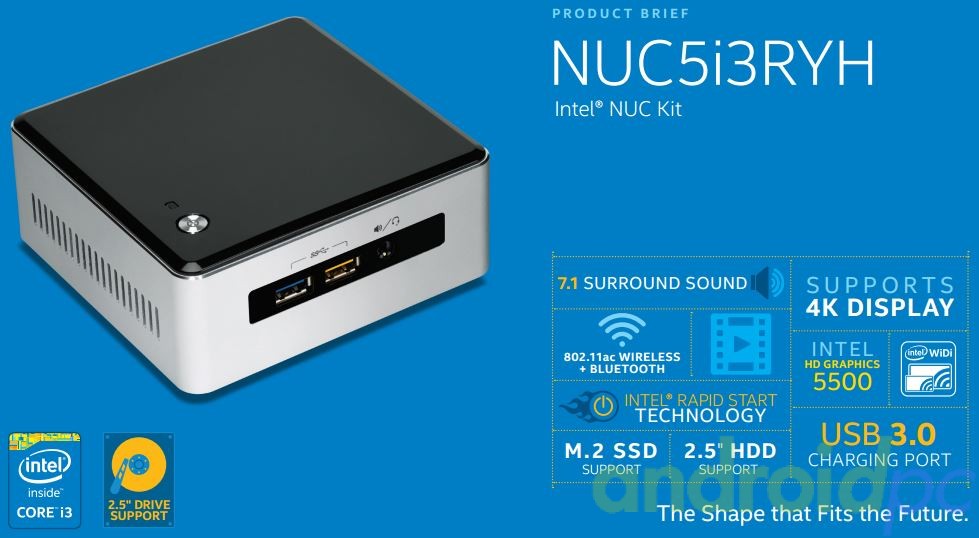 Máy tính mini Intel® NUC Kit NUC5i7RYH