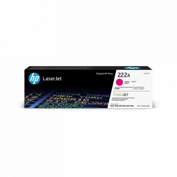 HP 222A Magenta Original LaserJet Toner Cartridge (W2223A)