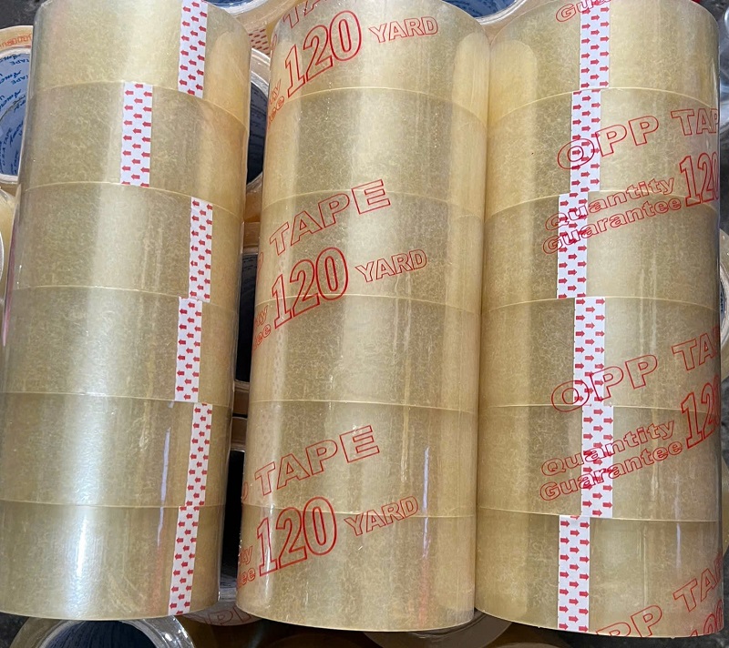 Băng keo trong 1 cây (6 cuộn) – Hàng chất lượng cao, dán chắc bền lâu