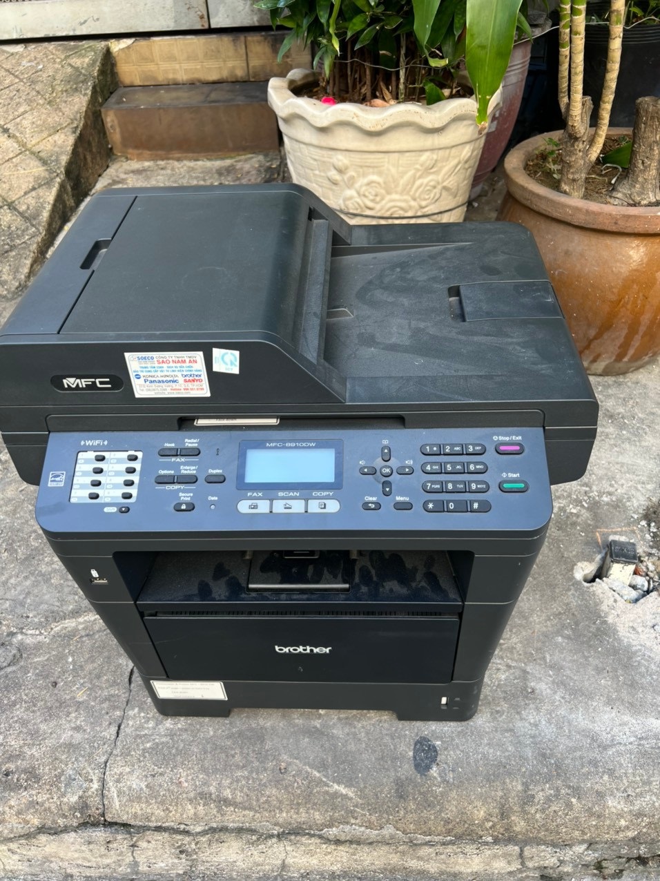 Máy in cũ Brother MFC 8910DW, Duplex, Wifi, In, Scan, Copy, Fax