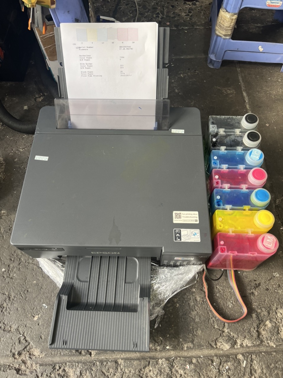 Máy in cũ phun màu Epson EcoTank L8050