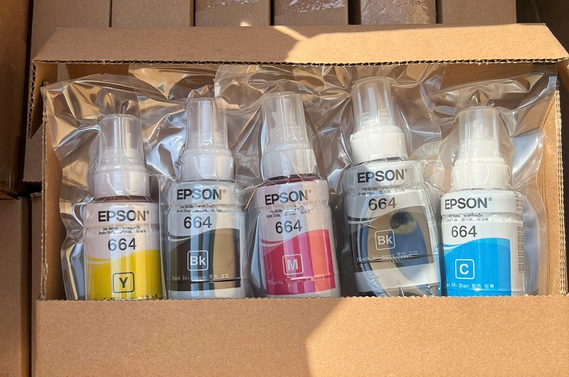 Mực zin tháo máy Epson L1300 – Mực chính hãng, bản in sắc nét, giá tốt
