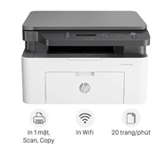 Máy in laser đa năng HP Laser MFP 136w WiFi (4ZB86A)