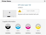 Reset Transfer Belt máy in HP Color LaserJet Pro M178nw