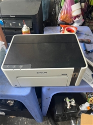 Máy in cũ Epson M100, In phun trắng đen, Có bộ tiếp mực ngoài chính hãng